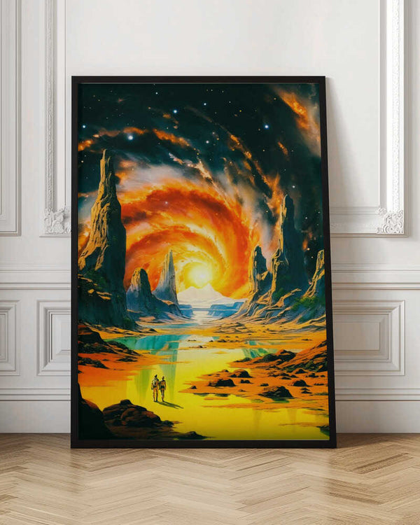 Tablou înramat „Romantic Space Walk” de Taudalpoi