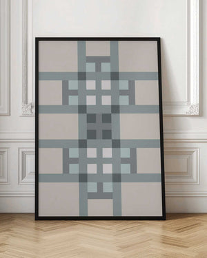 Tablou înramat „Line cross artwork” de Paperago