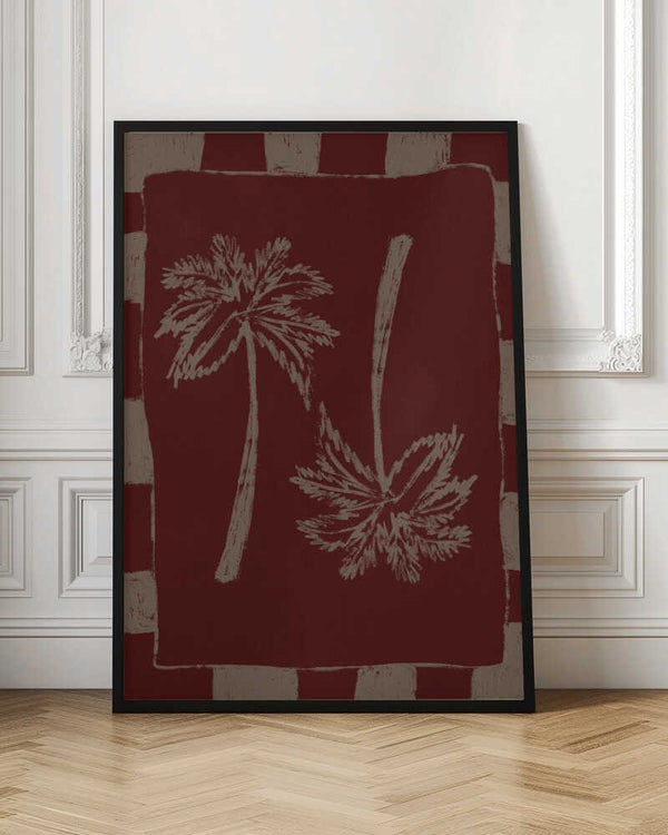 Tablou înramat „Palm Paradise” de Shatha Al Dafai