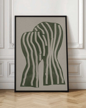 Tablou înramat „Curved Stripes” de THE MIUUS STUDIO