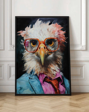 Tablou înramat „Dove Watercolor Animal Art” de Justyna Jaszke