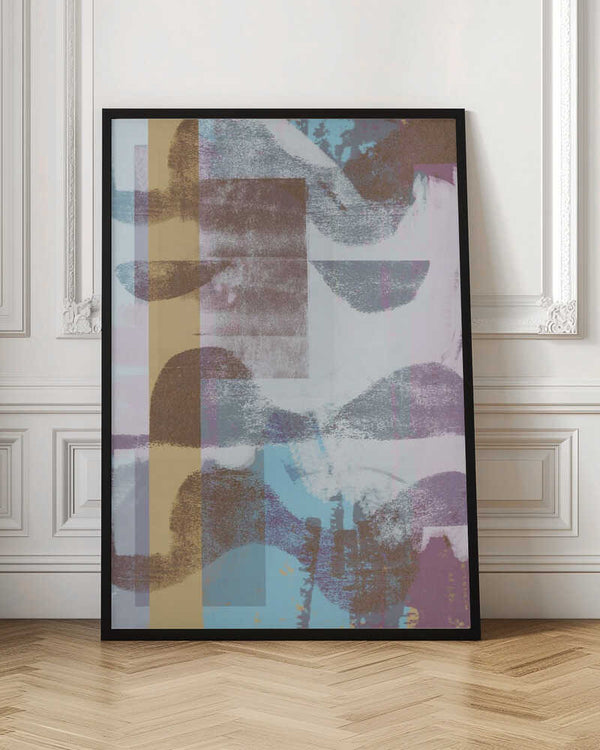 Tablou înramat „Abstract Shapes In Warm Pastel Colors  0010” de Dina Dankers