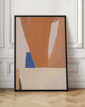 Tablou înramat „Warm Earth Tones And Bold Geometric Shapes” de Little Dean