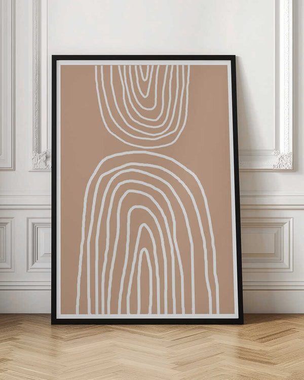 Tablou înramat „Earthy Layers Harmony” de THE MIUUS STUDIO