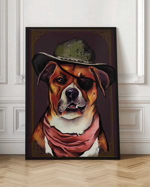 Tablou înramat „Dog” de The Whiskey Ginger