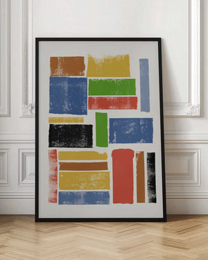 Tablou înramat „Color Block Harmony” de THE MIUUS STUDIO