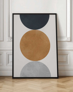 Tablou înramat „Art with circles 4” de Vitor Costa