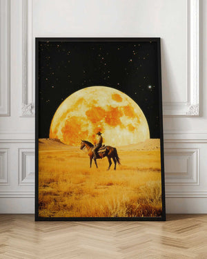 Tablou înramat „Lunar Cowboy” de Taudalpoi