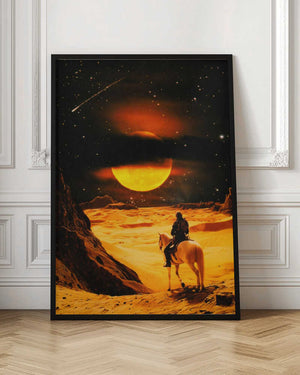 Tablou înramat „Western Space Adventure” de Taudalpoi