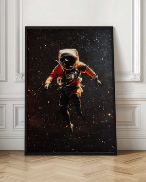 Tablou înramat „An Astronaut in Space” de Taudalpoi