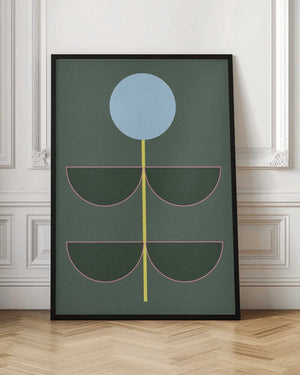 Tablou înramat „Flower Geometrics 09” de The Printable Studio