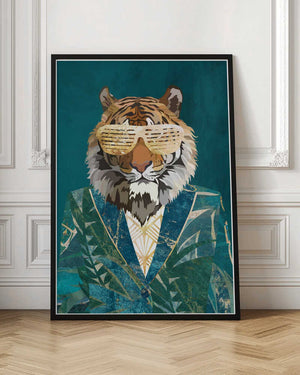Tablou înramat „Tiger Jungle Jacket 2” de Sarah Manovski