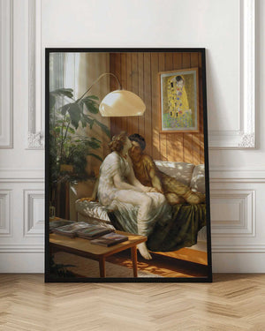 Tablou înramat „Nostalgic Kiss” de Dikhotomy