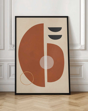 Tablou înramat „Circles and semicircles 4” de Vitor Costa