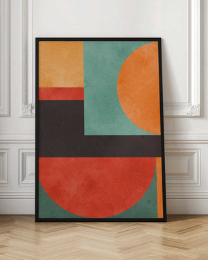 Tablou înramat „Colorful geometric composition 2” de Vitor Costa