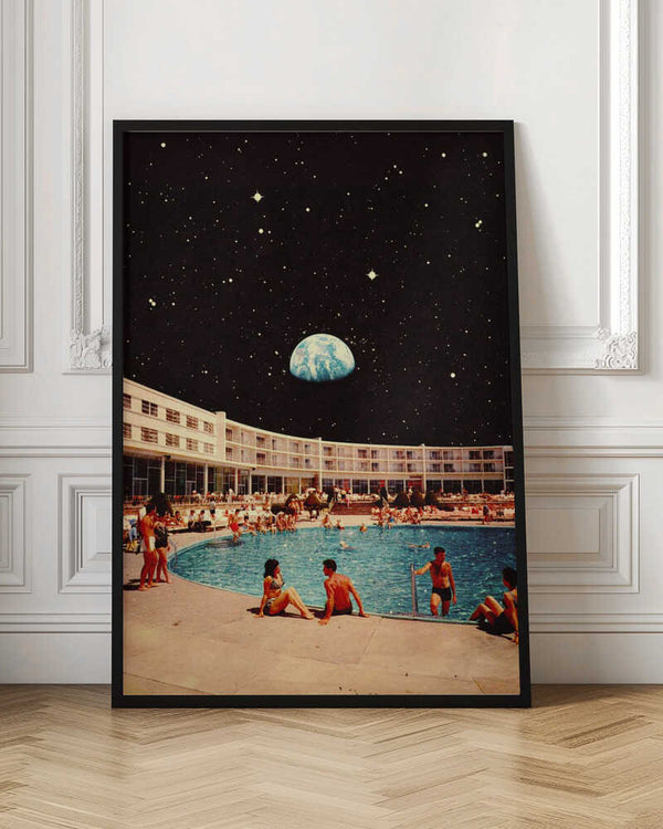 Tablou înramat „Lunar Pool” de Taudalpoi