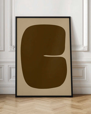 Tablou înramat „Bold Brown Form” de Treechild