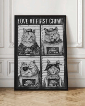 Tablou înramat „Love At First Crime” de Mike Koubou