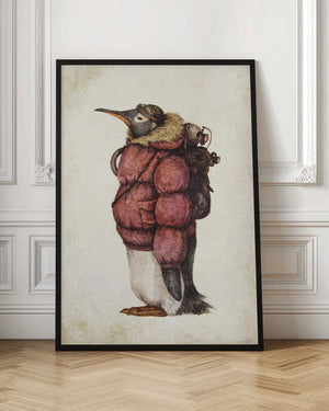 Tablou înramat „Skybound Penguin” de Mike Koubou