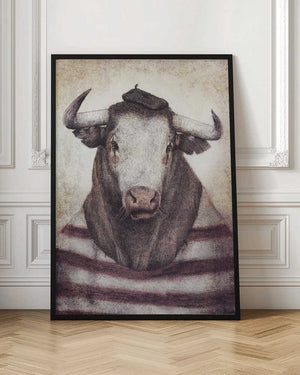 Tablou înramat „Bovine Chic Style” de Mike Koubou