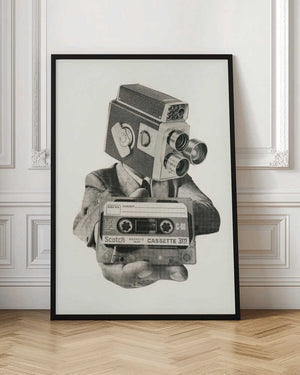 Tablou înramat „The Future Is Analog” de Mikhail Siskoff