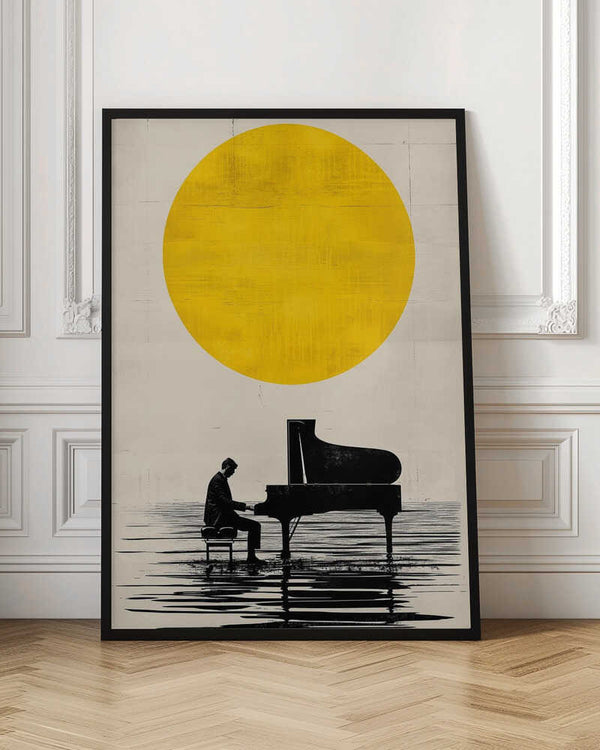 Tablou înramat „Piano under the Sun” de Layla Oz