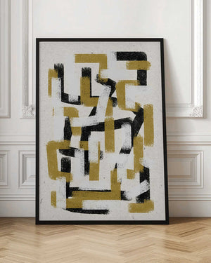 Tablou înramat „Labyrinthine Hues” de THE MIUUS STUDIO