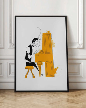 Tablou înramat „New Orleans Pianist” de Nicholas