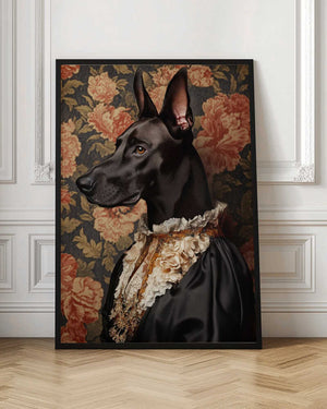Tablou înramat „The Elegant Great Dane” de SHANDU