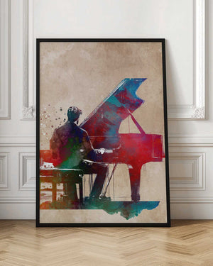 Tablou înramat „Pianist1” de Justyna Jaszke