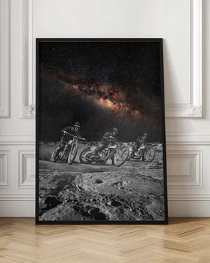 Tablou înramat „Motorcyclists Racing” de Dominik Przerwa