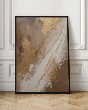 Tablou înramat „Earthy Tones With Gold Accents” de Alpenglow Workshop