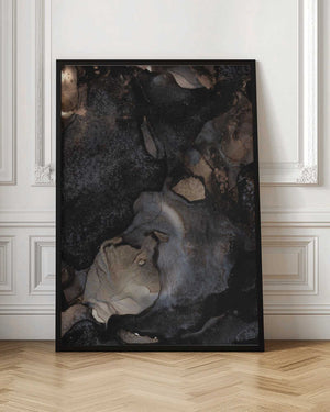 Tablou înramat „Swirling Dark and Earthy Tones” de uplusmestudio