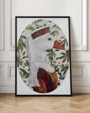 Tablou înramat „Cata With Green Leafs” de Karenina Fabrizzi