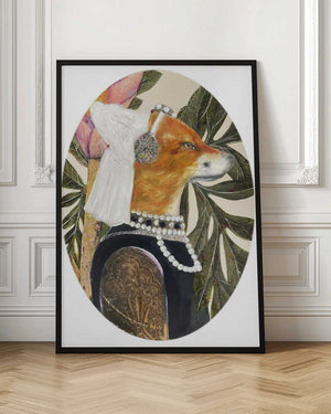 Tablou înramat „Fox Dressed In Renaissance Attire” de Karenina Fabrizzi