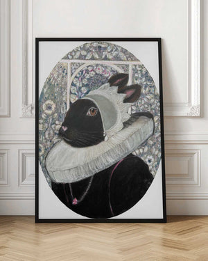 Tablou înramat „Regal Rabbit Portrait” de Karenina Fabrizzi