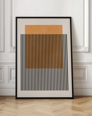 Tablou înramat „Black Vertical Stripes” de Vitor Costa