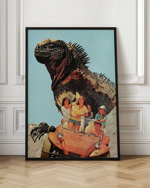 Tablou înramat „Iguana Beach Weekend” de Mikhail Siskoff