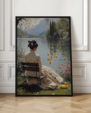 Tablou înramat „Tranquil Waterside” de Dikhotomy