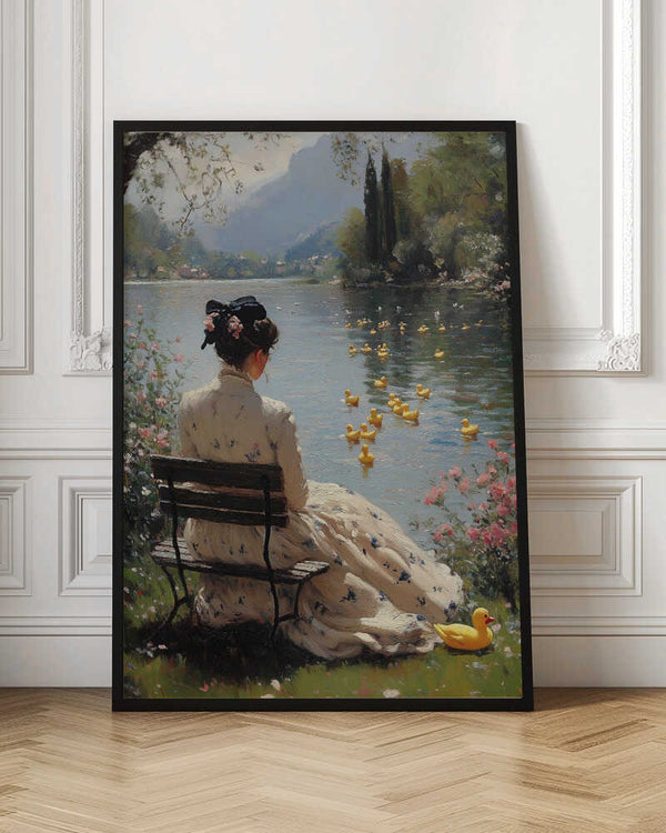 Tablou înramat „Tranquil Waterside” de Dikhotomy