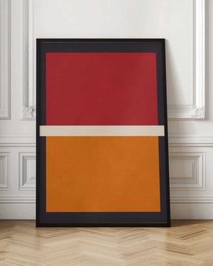 Tablou înramat „Red and Orange Blocks” de Vitor Costa