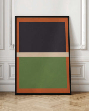 Tablou înramat „Bold Geometric Blocks” de Vitor Costa