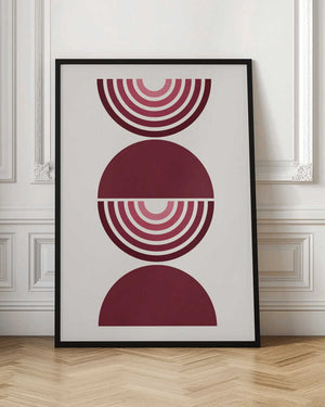 Tablou înramat „Red Symmetry Layers” de Vitor Costa