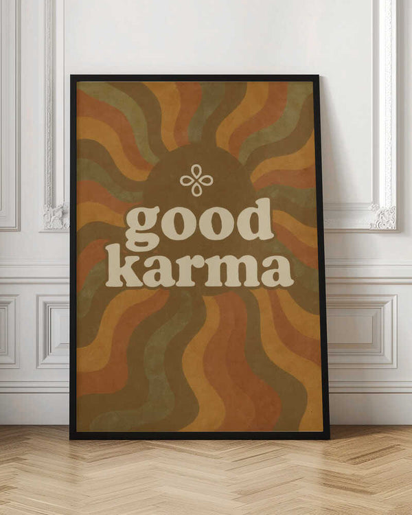 Tablou înramat „Karma Waves” de Treechild