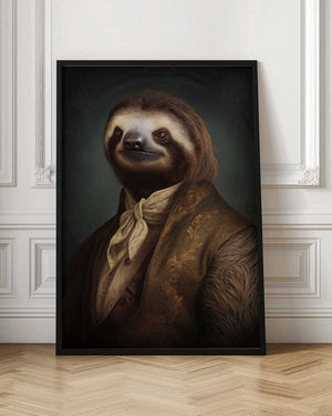 Tablou înramat „Sloth Portrait” de Andreas Magnusson