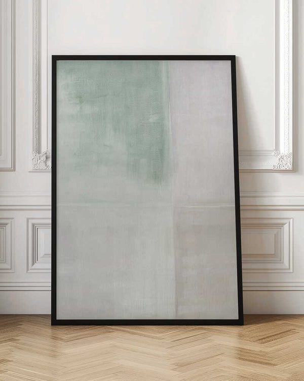 Tablou înramat „Pastel Painted Wall Sage Green Nude” de Alexandra Weise