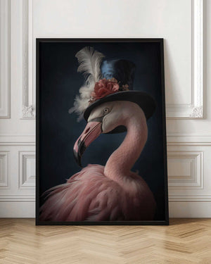 Tablou înramat „Flamingo Portrait” de Andreas Magnusson