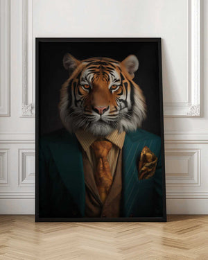 Tablou înramat „Tiger Portrait” de Andreas Magnusson