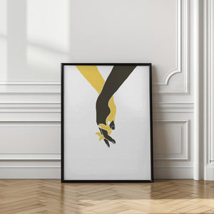 Tablou înramat „Holding Hands” de Pictufy Studio II