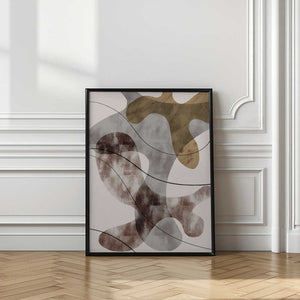 Tablou înramat „Brown Seaweed” de Pictufy Studio II